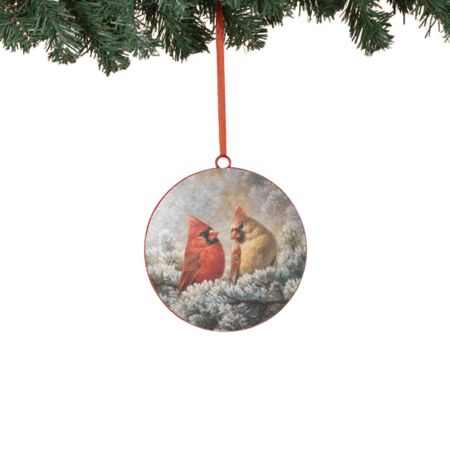 Gerson Sterling Metal Holiday Cardinal Ornament