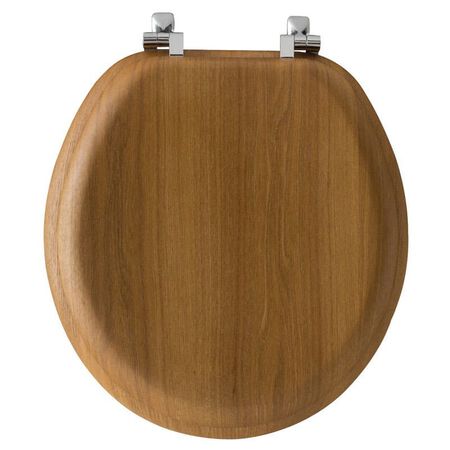 Mayfair by Bemis Round Oak Wood Toilet Seat