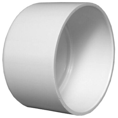 Moulding PVC Cap End White 3/32x