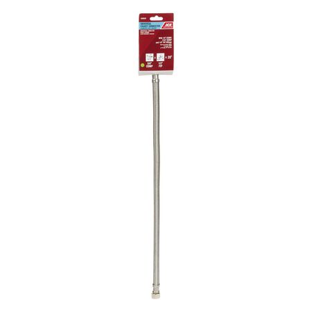 Ace 3/8 in. Compression X 1/2 in. D FIP 20 in. Braided Stainless Steel Faucet Supply Line
