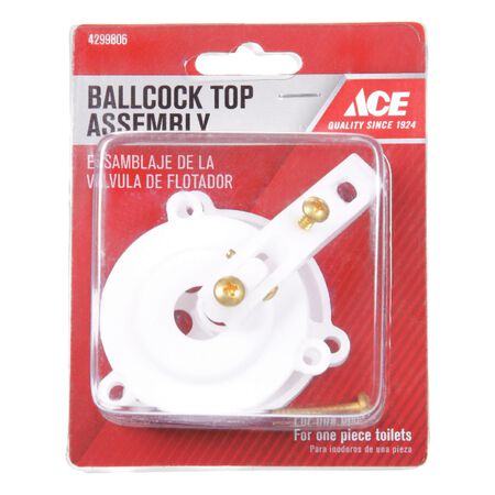 Ace Ballcock Top Assembly White Plastic