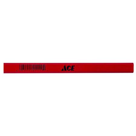 Ace 7 in. L Carpenter Pencil Red 1 pc