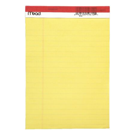 Mead 5 in. W X 8 in. L Legal Pad 50 ct