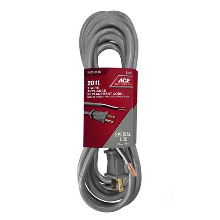 Ace 18/2 SVT 125 V 20 ft. L Vacuum Cleaner Cord