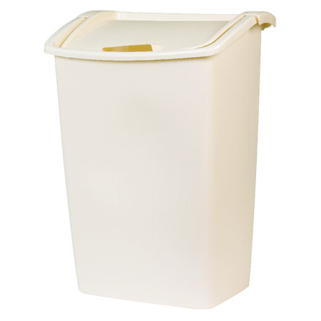 Rubbermaid 11.25 Gallon Bisque Plastic Swing-Out Trash Can
