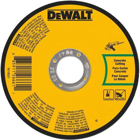 DeWalt 4 in. D X 5/8 in. X.045 in. thick Aluminum Oxide Masonry Cutting Wheel 1 pc