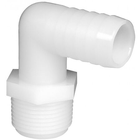Green Leaf 3/8 in. MPT X 1/2 in. D Barb Nylon Elbow 1 pk