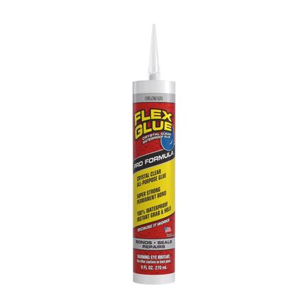 Flex Seal Family of Products Flex Glue Super Strength Rubber Clear Adhesive Cartridge Refill 9 fl. o