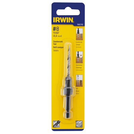 Irwin 3/8in. x 11/64in. D High Speed Steel Wood Countersink 1 Piece