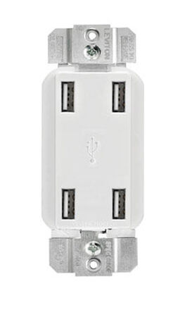 Leviton Decora USB Charging Ports 4.2 amps White