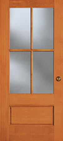 Simpson Door Fir 3'0"X6'8" 4 Lite LH TRADITIONAL SASH SGL Glaze