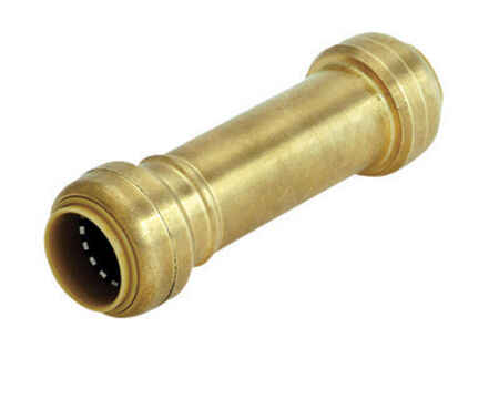 SharkBite 1/2 in. Push X 1/2 in. D Push Brass Slip Coupling