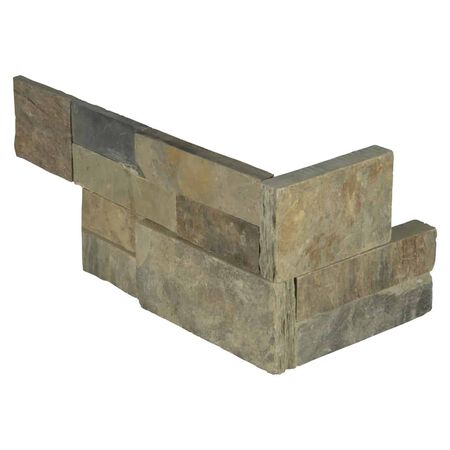 Rustic Gold Corner "L" Panel 6x18"