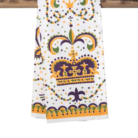 The Parish line Mardi Gras Crown Kitchen Towel