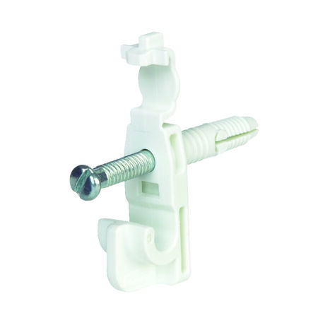 Rubbermaid 8 in. H X 6 in. W X 1 in. L Metal Fast Set Back Clip W/Drive Pin