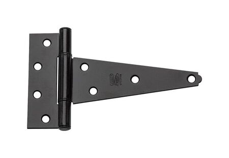 National Hardware 6in. L Black Extra Heavy Duty T-Hinge 2 Pack