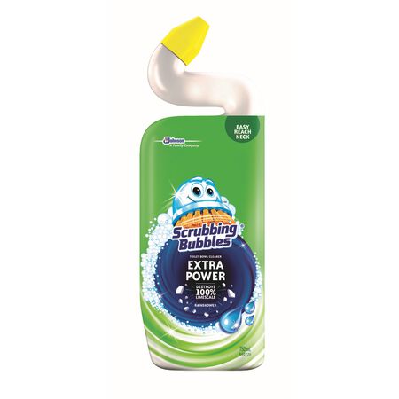 Scrubbing Bubbles Extra Power Rainshower Scent Toilet Bowl Cleaner and Delimer 24 oz Gel