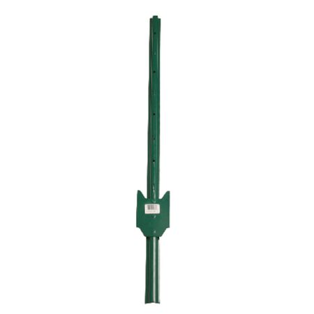 American Posts.5 in. H X 1.25 in. W X 3 ft. L 14 Ga. Powder Coated Green steel U-Post