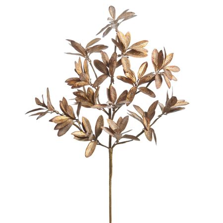 Raz 24 in. Antique Gold Leaf Spray