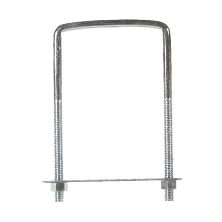 Hampton 3-3/4 in. X 3-5/8 in. W X 6 in. L Coarse Zinc-Plated Steel Lumber Size Square Bend U-Bolt