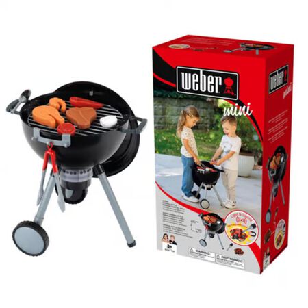 Weber Theo Klein BBQ Kids Toy Grill Black 12 Pieces