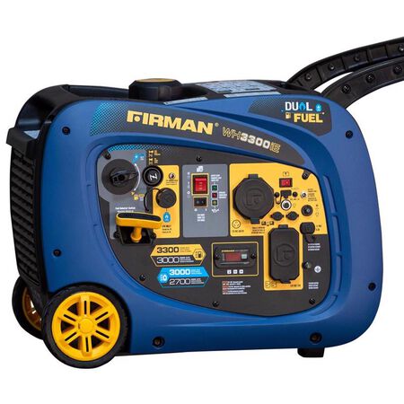 Firman Whisper Hybird Series 3000 W 120 V Gas/LP Portable Portable Generator 3000 W