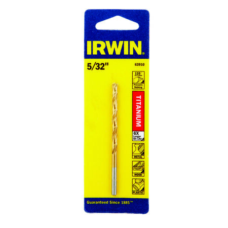 Irwin 5/32in. x 3-1/8in. L High Speed Steel Drill Bit 1 Piece