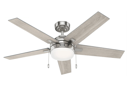Bartlett 52in. Brushed Nickel Ceiling Fan With Led Light