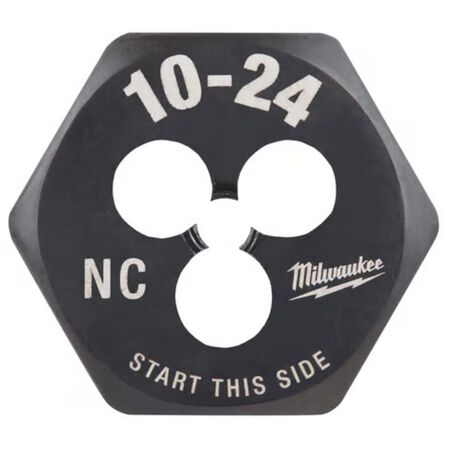 Milwaukee SAE 10-24 NC 1 in. Hex Threading Die