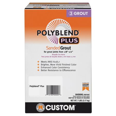 Custom Building Products Polyblend Plus Indoor and Outdoor Haystack Sanded Grout 7 lb