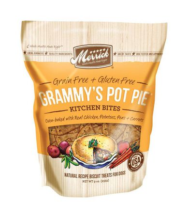 Merrick Grammy's Pot Pie All Size Dogs All Ages Dog Treats Chicken 9 oz.