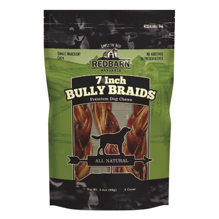 Redbarn Beef Grain Free Bully Stick For Dogs 3.2 oz 7 in. 3 pk