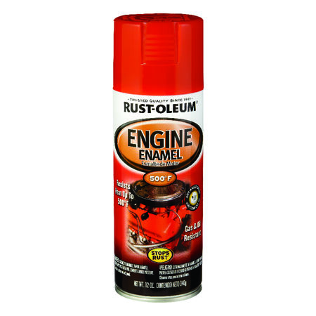Rust-Oleum Stops Rust Smooth Chevy Orange Engine Enamel Spray 12 Oz