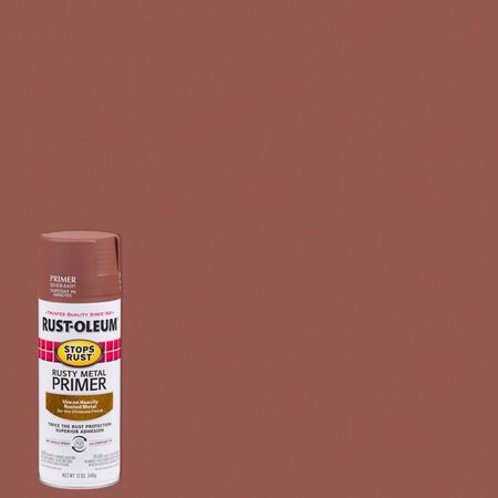 Rust-Oleum Stops Rust Brown Flat Oil-Based Alkyd Spray Primer 12 oz