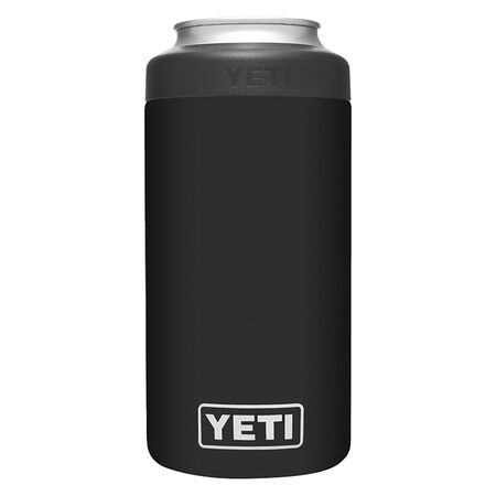 YETI Rambler 16 oz Colster Black BPA Free Tall Can Insulator