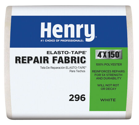 Henry Elasto-Tape Roofing Fabric 4 in. x 150 ft. White