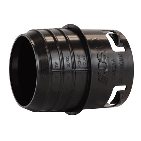 Advanced Drainage Systems 4 in. Slip X 3 in. D Slip Polyethylene 5 in. Corrugated-to-Clay Pipe Adapt