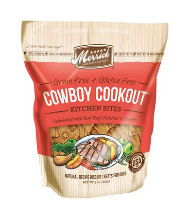 Merrick Cowboy Cookout Medium Adult Dog Treats Cowboy Cookout 9 oz.
