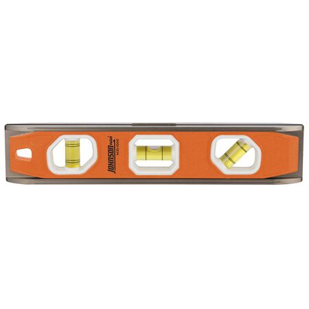 Johnson 10 in. Aluminum Magnetic Torpedo Level 3 vial