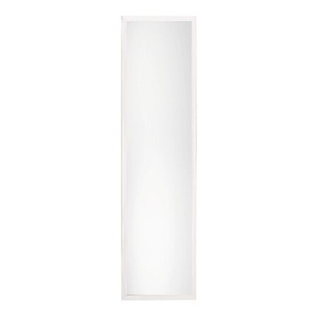 Erias 48in. H x 12in. W White Plastic Full Length Door Mirror