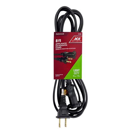 Ace 16/2 HPN 125 V 8 ft. L Appliance Cord
