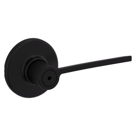 Kwikset Ladera Matte Black Privacy Lever