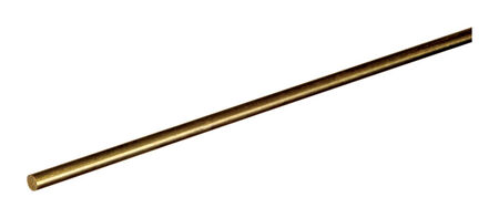 Boltmaster 1/8 in. Dia. x 36 in. L Round Brass Rod