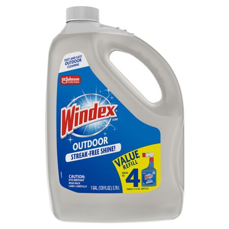 Windex Original Scent Outdoor Glass Cleaner 128 oz Liquid