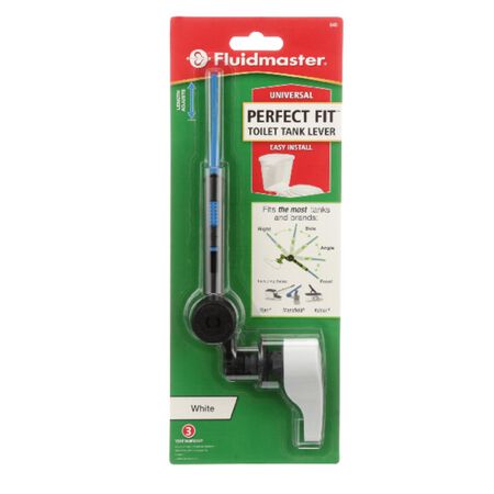 Fluidmaster Perfect Fit Tank Lever White Plastic For Universal
