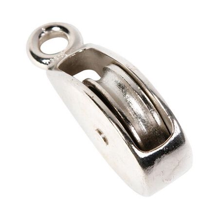 Koch Industries 3/4 in. D Nickel Aluminum Rigid Eye Single Sheave Rigid Eye Pulley