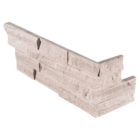 Gray Oak Splitface "L" Panel 6x18