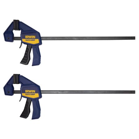 Irwin Quick-Grip 12 in. X 2-7/16 in. D Bar Clamp 100 lb 2 pc