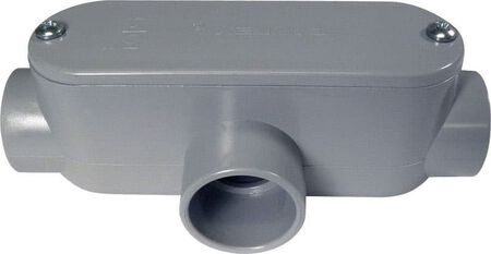 Cantex 1 in. D PVC Conduit Body For PVC 1 pk