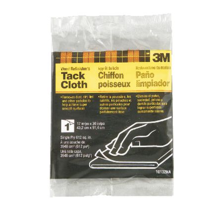 3M Tack Cloth 36 in. W X 17 in. L White Synthetic Fiber Wood Refinisher's Tack Cloth